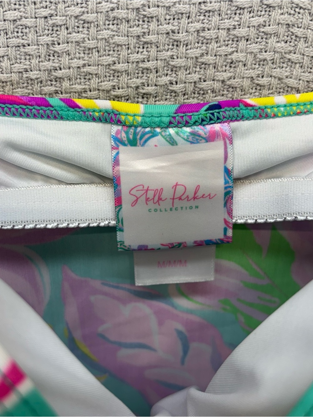 Stella Parker Floral Tankini Swim Top Quick-Drying Adjust Strap Med Bathing Suit - Picture 4 of 7